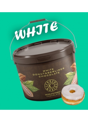 Beyaz Donut Kaplama Çikolatası (1kg)