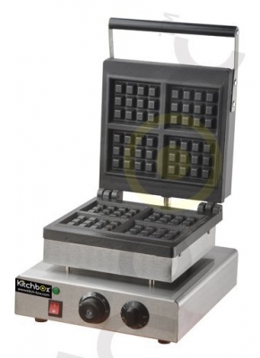 Kitchbox Ticari Endüstriyel Belçika Waffle Makinesi (4'lü orta boy)
